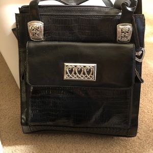 Brighton Purse - black with silver